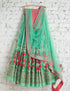 GREEN PLEASURABLE LEHNGA CHOLI WITH DUPATTA