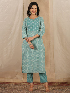 Women Pure Cotton 3 pcs Kurta Set