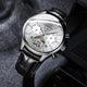 GOOD WATCH- Automatic Mechanical Men Watches Leather Waterproof Date Week Black Fashio Classic Wrist Watches 2022